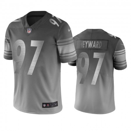 Miesten Pittsburgh Steelers NFL Pelipaita Cameron Heyward 97 Silver harmaa City Edition Vapor Limited